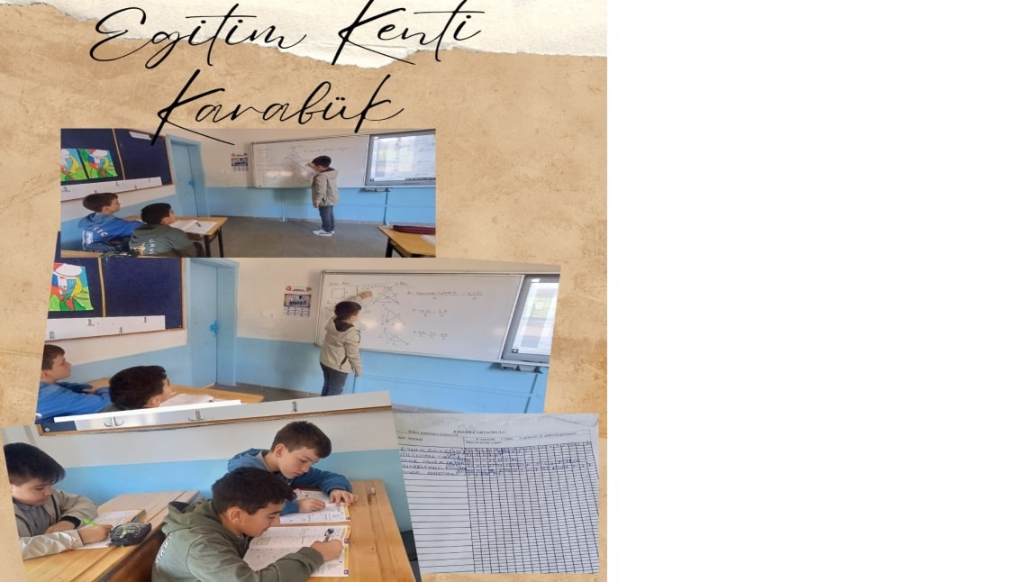 EĞİTİM KENTİ KARABÜK PROJESİ NİSAN AYI ÇALIŞMASI