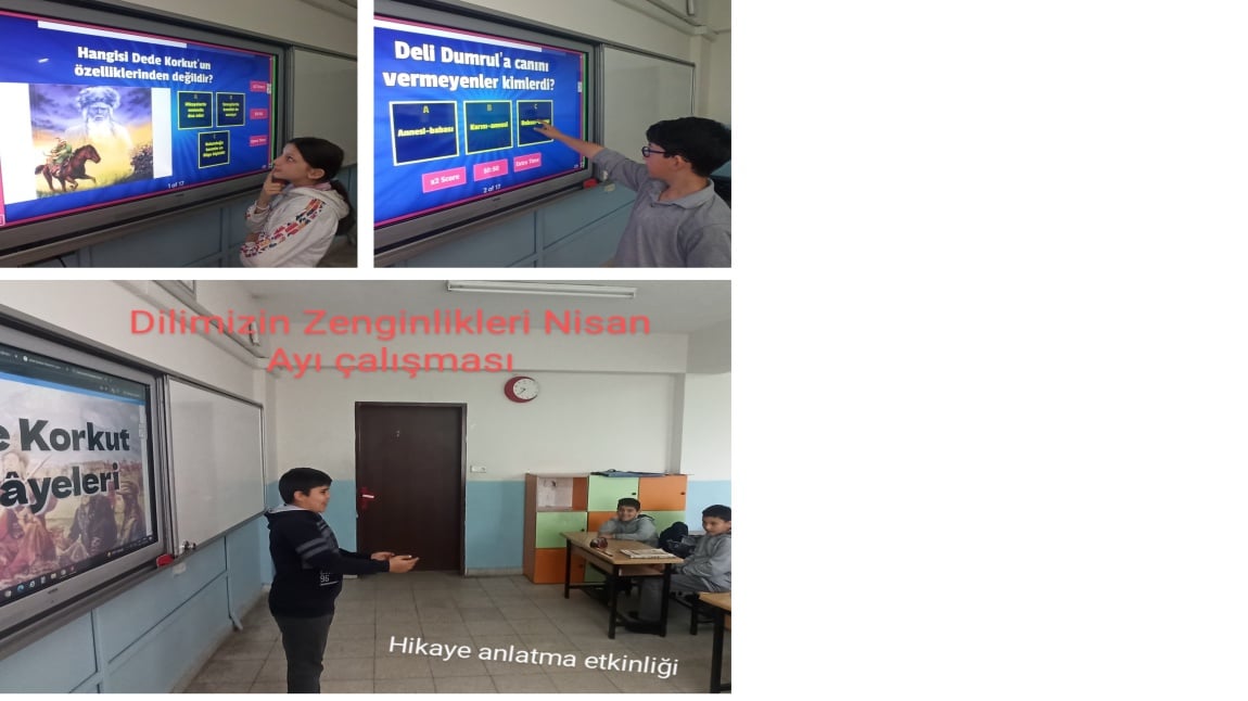 DİLİMİZİN ZENGİNLİKLERİ PROJESİ  NİSAN AYI ETKİNLİĞİ
